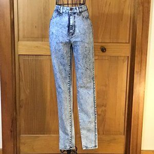 Acid Wash High Waisted Skinny Jeans